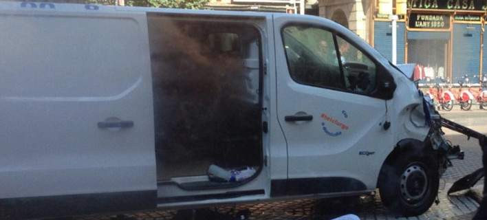 Αυτό είναι το βαν που σκόρπισε τον τρόμο στην Βαρκελώνη [βίντεο]